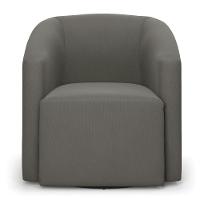 Poltrona Stella Max Suede Base Giratória - D'rossi Cor Grafite - 11