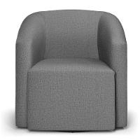 Poltrona Stella Max Linho Base Giratória - D'rossi Cor A26 Grafite - 1