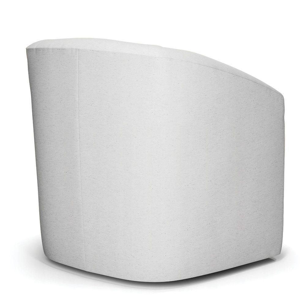 Poltrona Stella Max Linho Base Giratória - D'rossi Cor A05 Cinza - 4