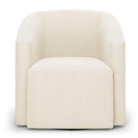 Poltrona Stella Max Veludo Base Giratória - D'rossi Cor Bege - 7