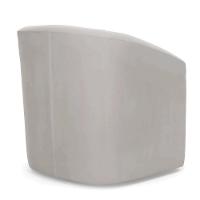 Poltrona Stella Max Veludo Base Giratória - D'rossi Cor Cinza - 7