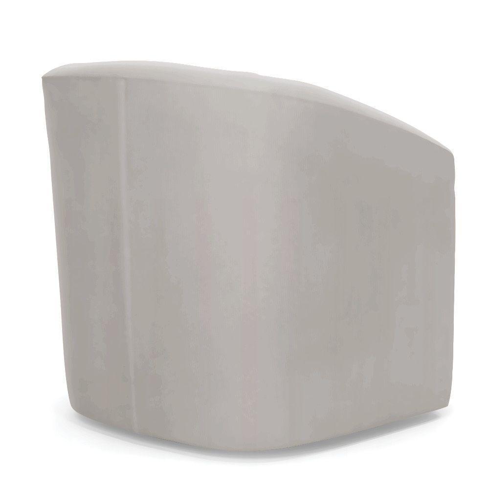 Poltrona Stella Max Veludo Cinza Base Giratória - D'rossi - 7