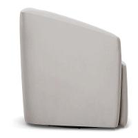 Poltrona Stella Max Veludo Cinza Base Giratória - D'rossi