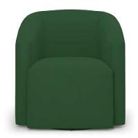 Poltrona Stella Max Veludo Base Giratória - D'rossi Cor Verde - 7