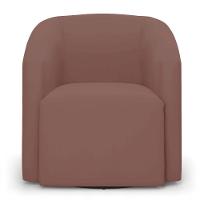 Poltrona Stella Max Veludo Base Giratória - D'rossi Cor Rose - 5