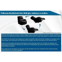 Poltronas de Amamentação Reclinável Magnum Zero Wall Giro e Balanço Courano Bege - Probel - 3