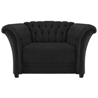 Poltrona Decorativa Chesterfield Sofia Corano Preto