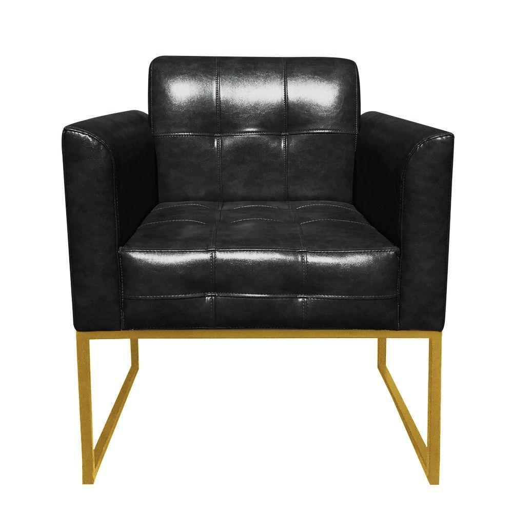 Poltrona Elisa Corano Linha Premium Base Metálica Dourado - 2