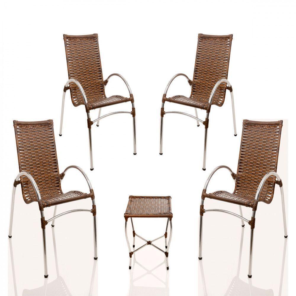 Conjunto Poltronas Para Varanda Edícula Jardim Argila - 1