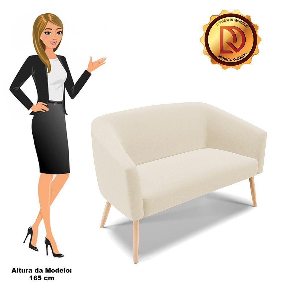 Namoradeira 02 Lugares Stella Linho Natural A27 Areia - 3