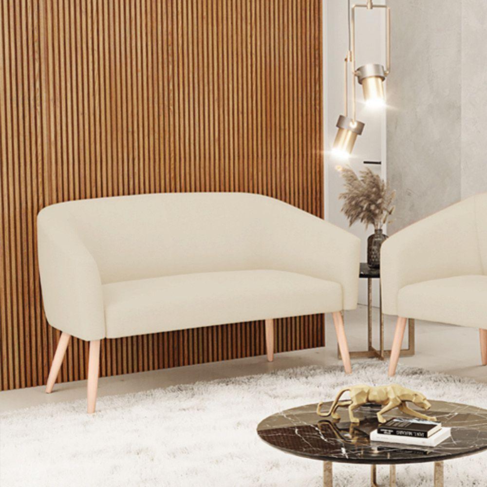 Namoradeira 02 Lugares Stella Linho Natural A27 Areia - 8