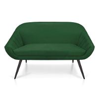 Kit 01 Namoradeira 02 Lugares e 02 Poltronas Giovana Suede Verde de Ferro - 6