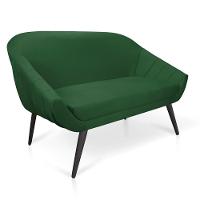 Kit 01 Namoradeira 02 Lugares e 01 Poltrona Giovana Suede Verde de Ferro - 7