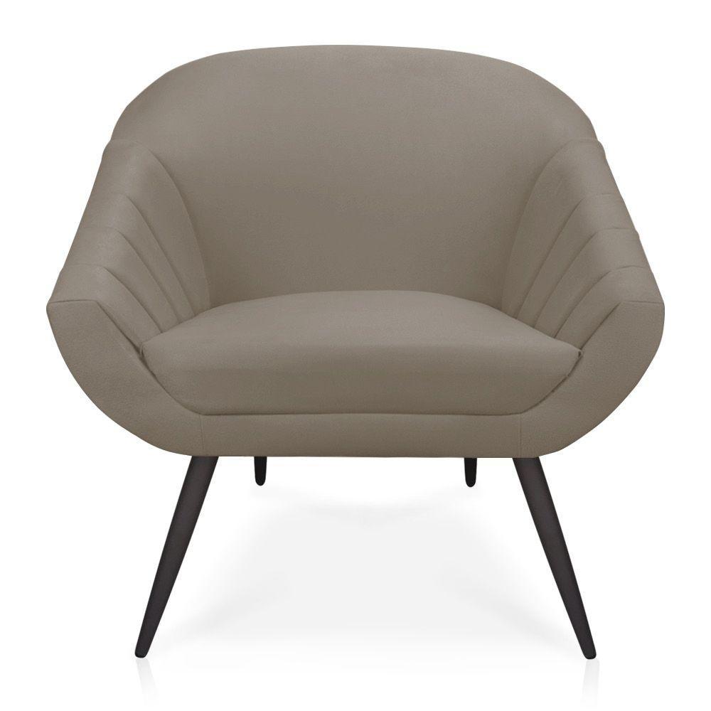 Kit 01 Namoradeira 02 Lugares e 02 Poltronas Giovana Suede Marrom Rato de Ferro - 1