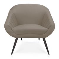 Kit 01 Namoradeira 02 Lugares e 02 Poltronas Giovana Suede Marrom Rato de Ferro - 1