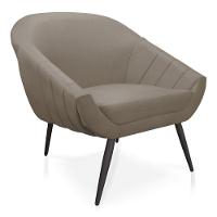 Kit 01 Namoradeira 02 Lugares e 02 Poltronas Giovana Suede Marrom Rato de Ferro - 5