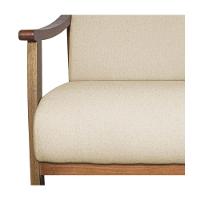 Kit 02 Poltrona Liz Base Madeira Suede Bege - 3