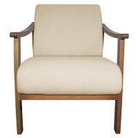 Kit 02 Poltrona Liz Base Madeira Suede Bege - 7