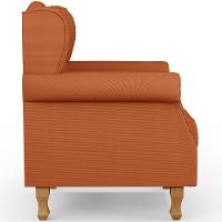 Poltrona De Amamentação Yara P02 Com Puff Paris L02 Tecido Terracota - 2