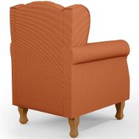 Poltrona De Amamentação Yara P02 Com Puff Paris L02 Tecido Terracota - 6