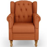 Poltrona De Amamentação Yara P02 Com Puff Paris L02 Tecido Terracota - 8