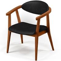 Poltrona Decorativa Para Sala De Estar Jantar Cecília L02 Couríssimo Preto - 5