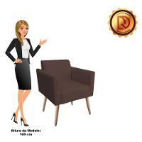 Kit 01 Namoradeira 02 Poltronas Marisa Marrom - 10