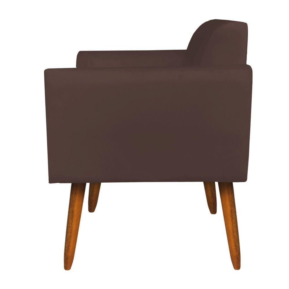 Kit 01 Namoradeira 02 Poltronas Marisa Marrom - 3