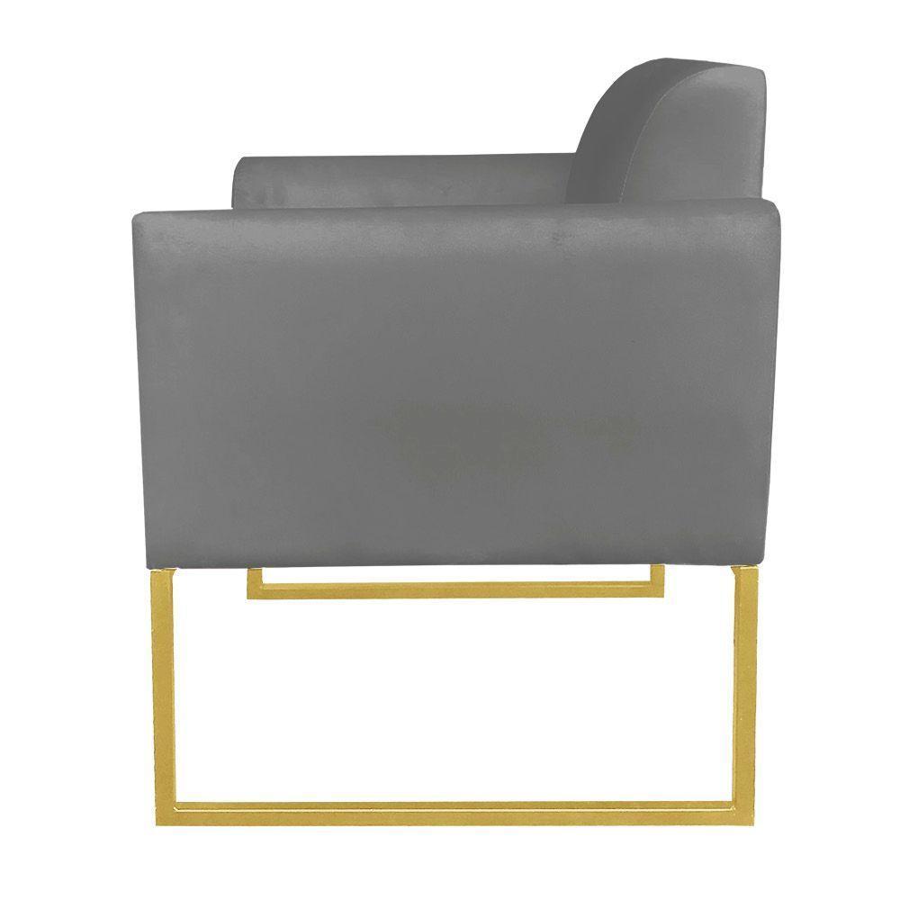 Kit 01 Namoradeira 02 Poltronas Marisa Grafite - 9