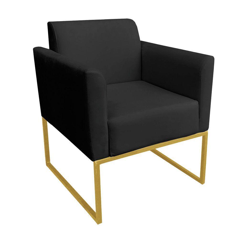 Kit 01 Namoradeira 02 Poltronas Marisa Preto - 10