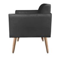 Kit 01 Namoradeira 02 Poltronas Marisa Preto - 5