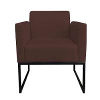 Kit 01 Namoradeira 02 Poltronas Marisa Marrom Preto - 8