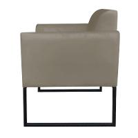 Kit 01 Namoradeira 02 Poltronas Marisa Marrom Rato Preto - 8