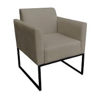 Kit 01 Namoradeira 02 Poltronas Marisa Marrom Rato Preto - 10