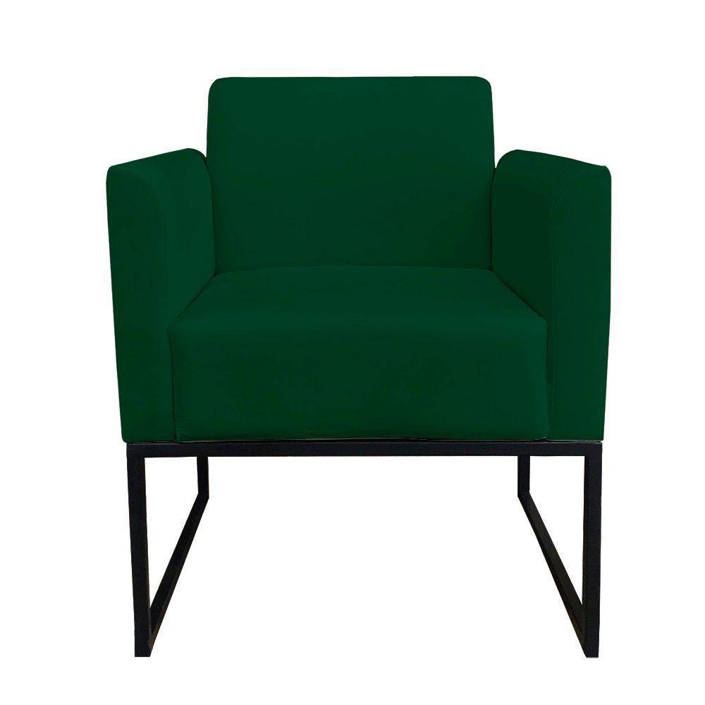 Kit 01 Namoradeira 02 Poltronas Marisa Verde Preto - 6