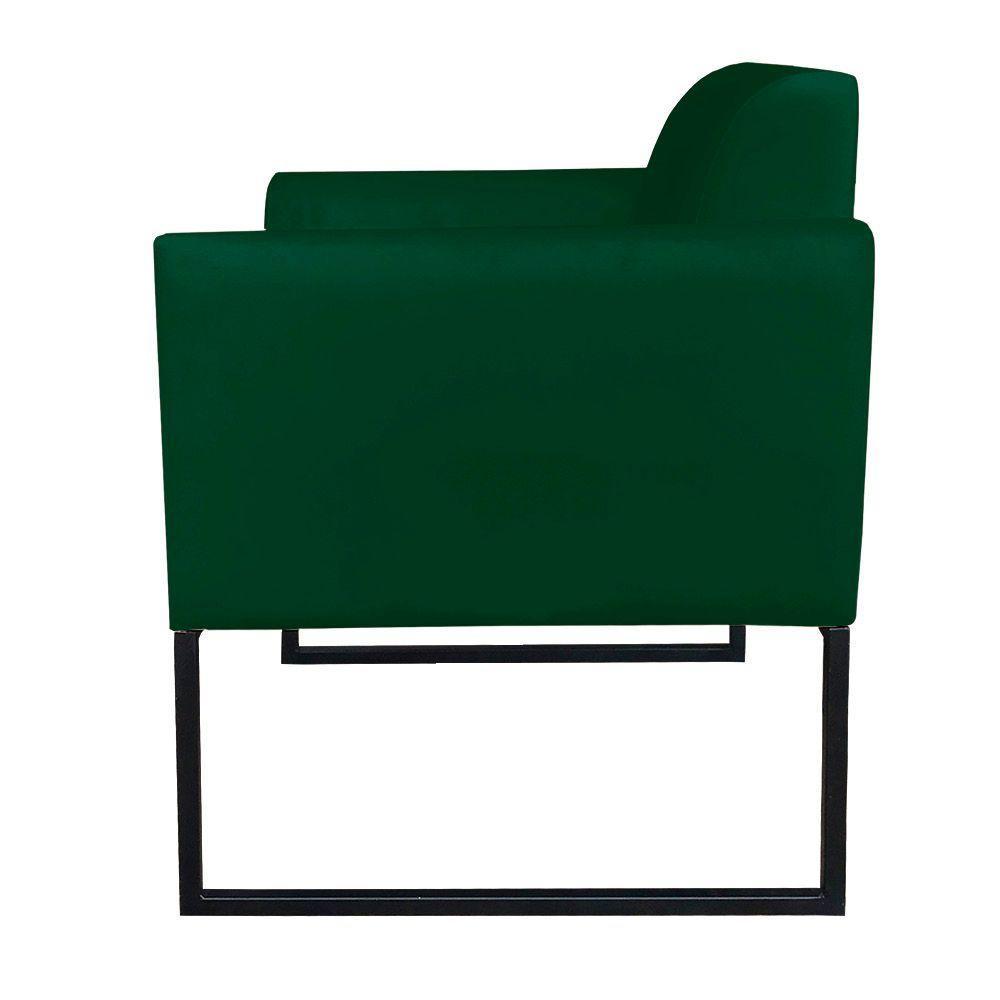 Kit 01 Namoradeira 02 Poltronas Marisa Verde Preto - 9