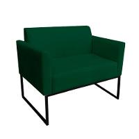 Kit 01 Namoradeira 02 Poltronas Marisa Verde Preto - 3