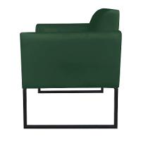 Kit 01 Namoradeira 02 Poltronas Marisa Verde Preto - 10