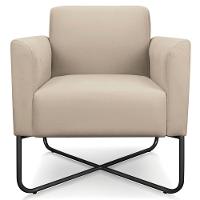 Kit 2 Poltronas Isabella Base X Suede Bege preto - 9