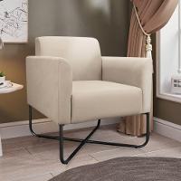 Kit 2 Poltronas Isabella Base X Suede Bege preto - 15