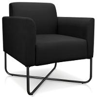 Kit 2 Poltronas Isabella Base X Suede Preto