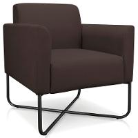 Kit 2 Poltronas Isabella Base X Suede Marrom preto - 7