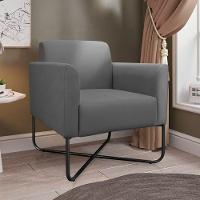 Kit 2 Poltronas Isabella Base X Suede Grafite preto - 9