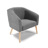 Kit Namoradeira 2 Lugares E Poltrona Grafite A26 Pés Palito - 6