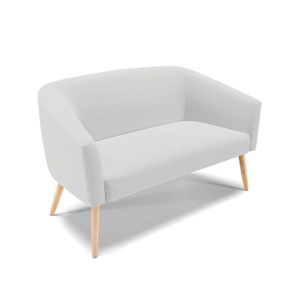 Kit Namoradeira 2 Lugares E 1 Poltrona Cinza A05 Pés Palito - 7