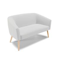 Kit Namoradeira 2 Lugares E 1 Poltrona Cinza A05 Pés Palito - 7