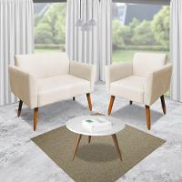 Namoradeira Marisa Suede Bege - 3