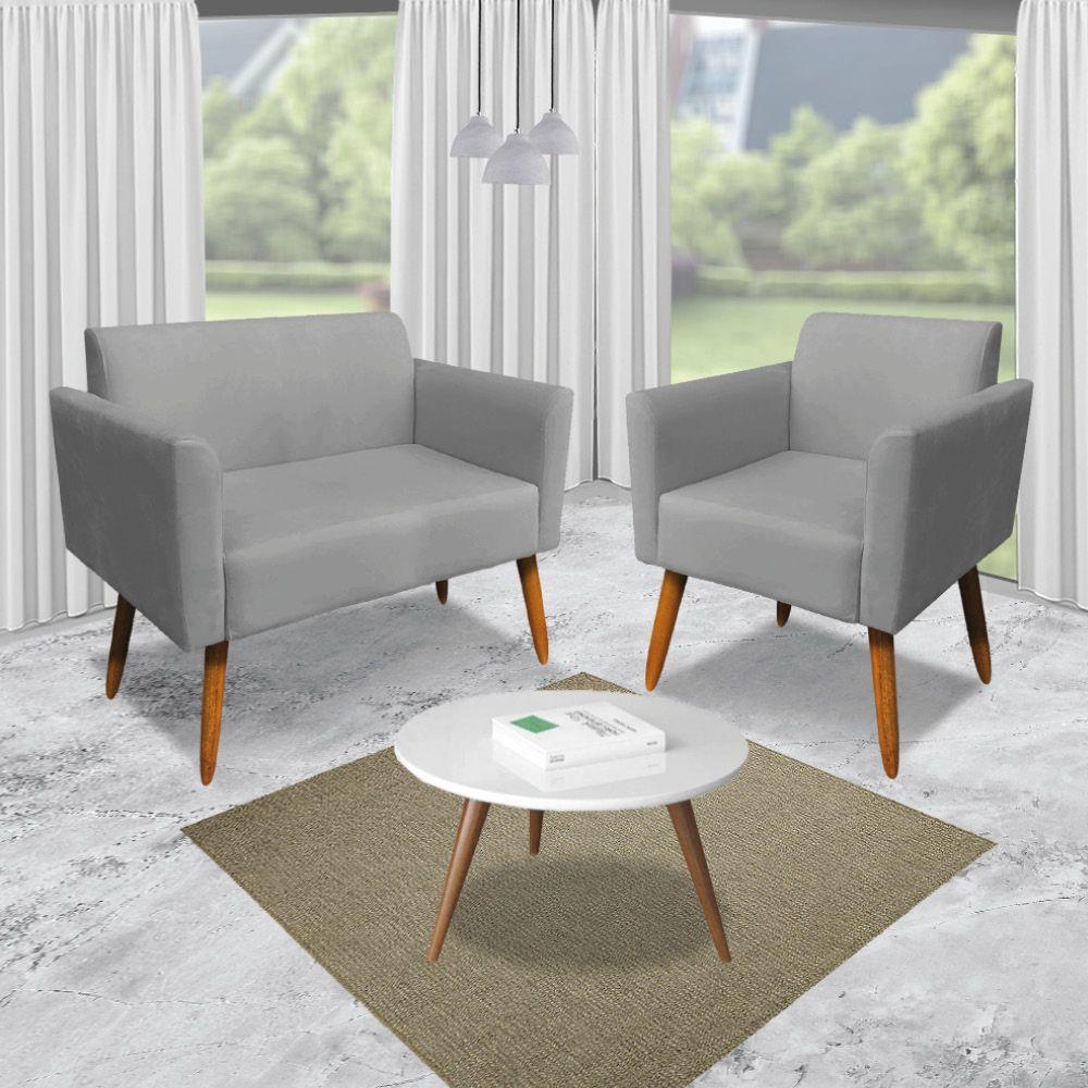 Namoradeira Marisa Suede Grafite - 5