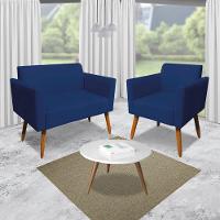 Namoradeira Marisa Suede Azul Marinho - 8