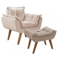 Kit Poltrona Opalla Com Puff Moveis D Salla - 1